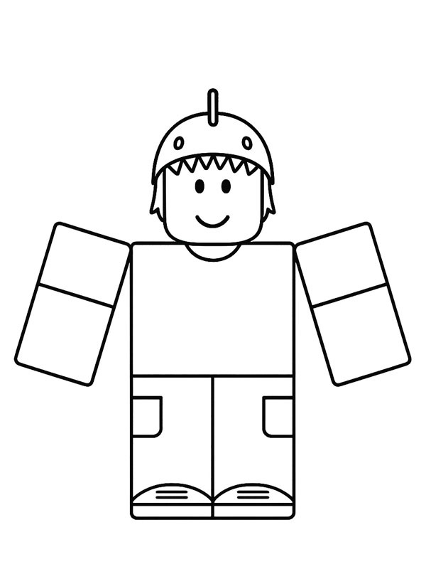 Dino Kid (9 Nights in the Forest) Colouring page