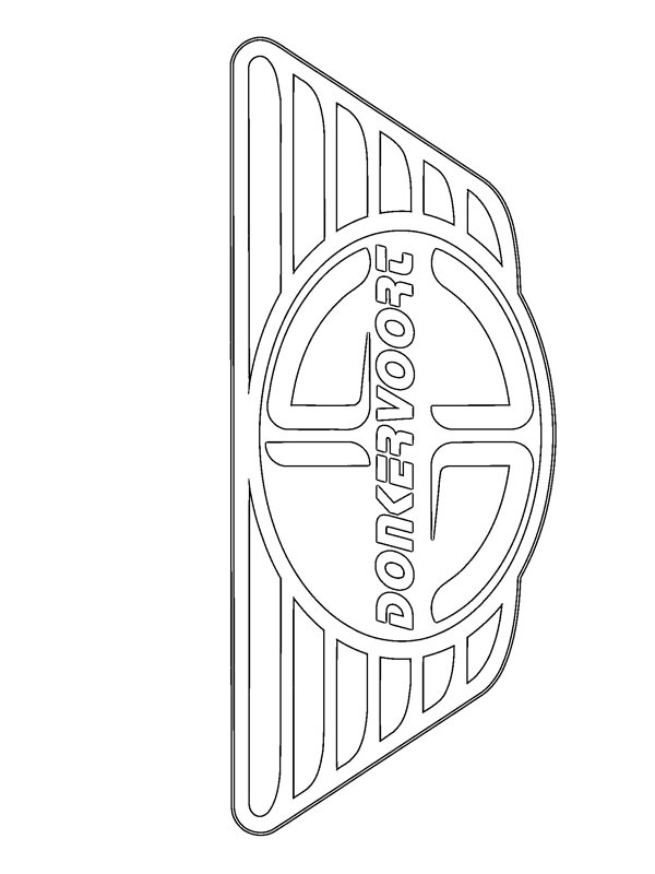 Donkervoort Logo Colouring page