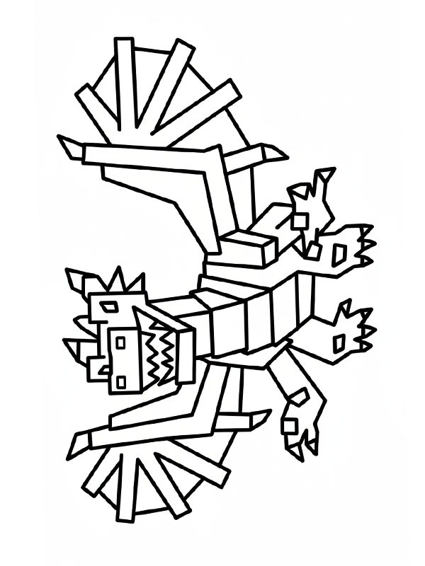 Dragon Cannelloni (Steal a Brainrot) Colouring page Dragon Cannelloni (Steal a Brainrot) Colouring page