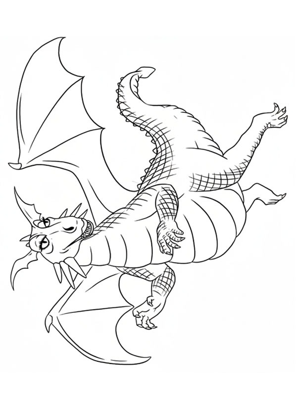 Dragon (Shrek) Colouring page