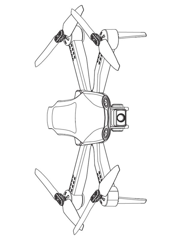 Drone Colouring page