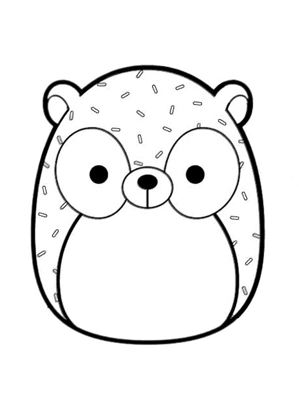 Hedgehog Hans Squishmallows Colouring page Hedgehog Hans Squishmallows Colouring page