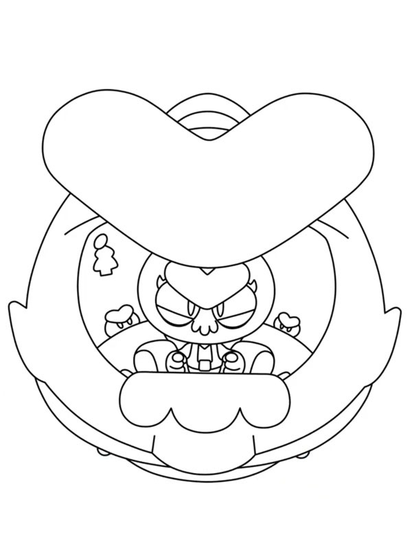 Eve brawl stars Colouring page