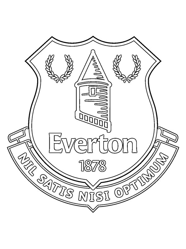 Everton FC Colouring page