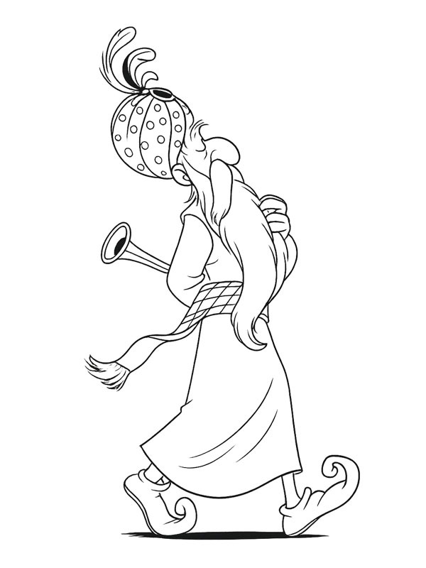 Fakir (Efteling) Colouring page