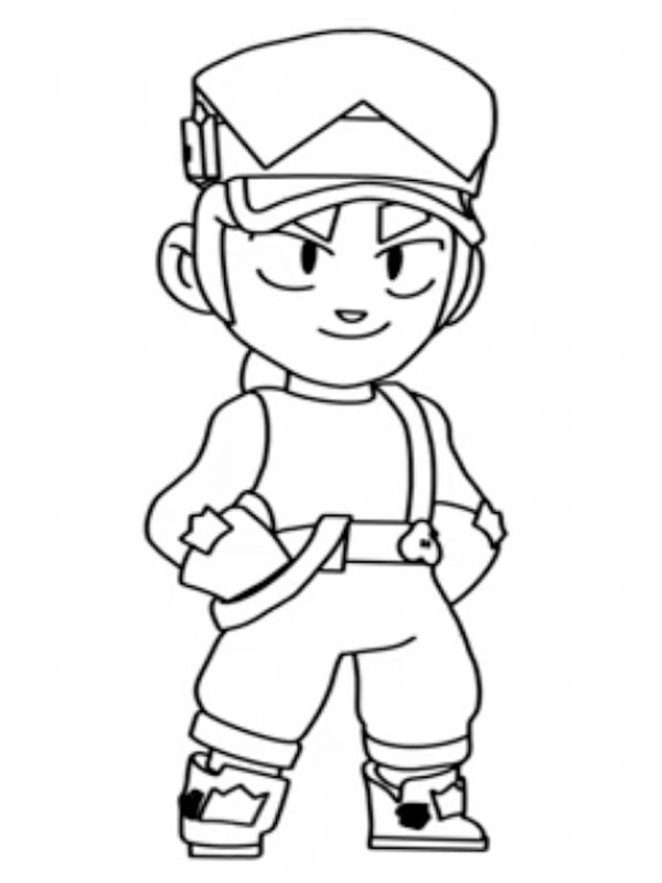 Fang Brawl Stars Colouring page