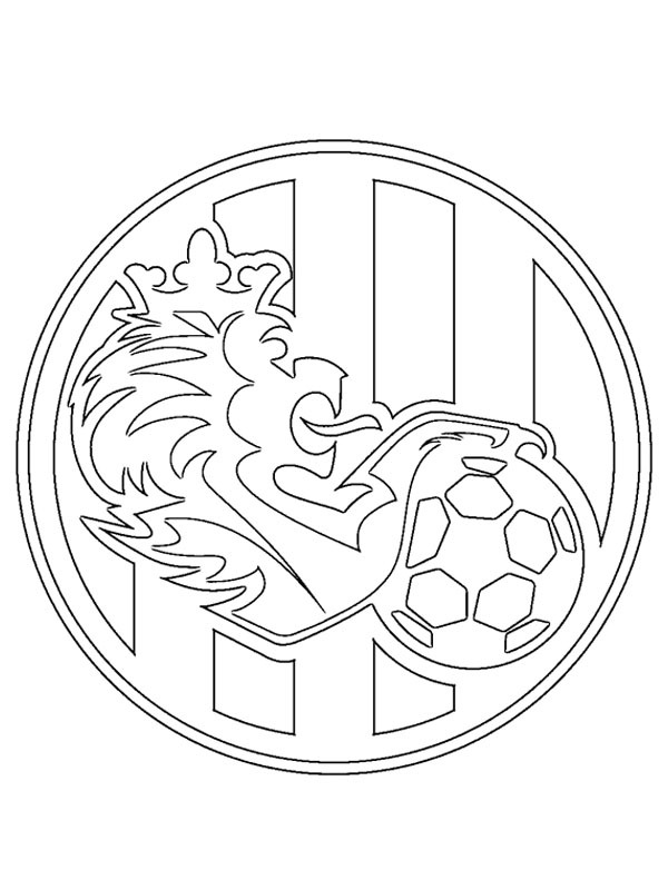 FC Hradec Kr&aacute;lov&eacute; Colouring page