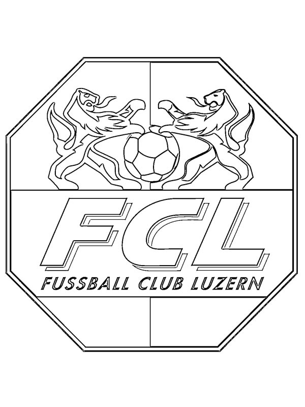 FC Luzern Colouring page