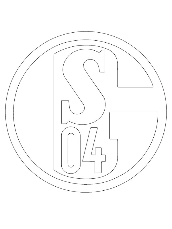 FC Schalke 04 Colouring page
