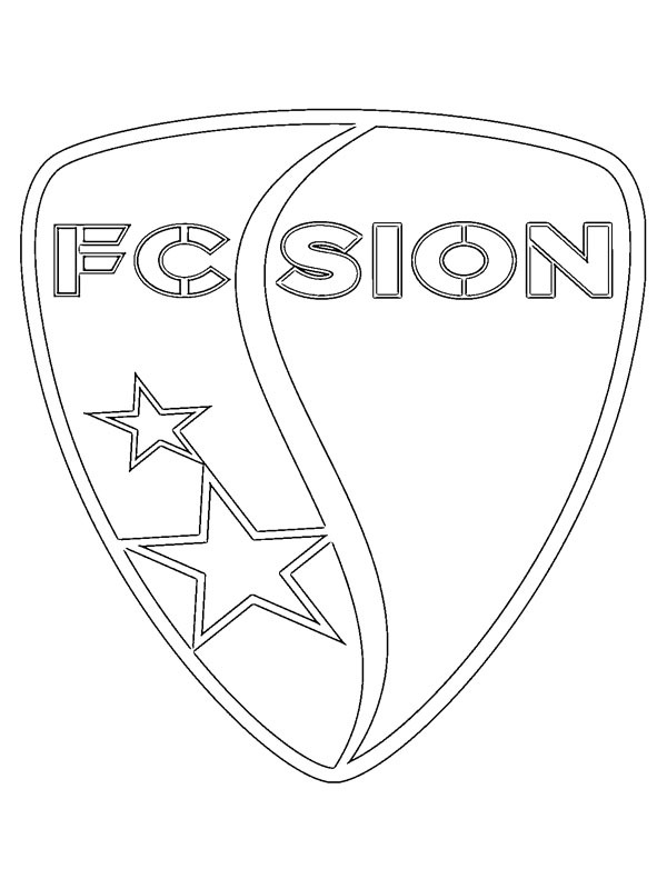 FC Sion Colouring page