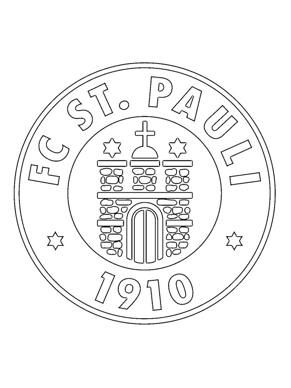 FC St. Pauli Colouring page