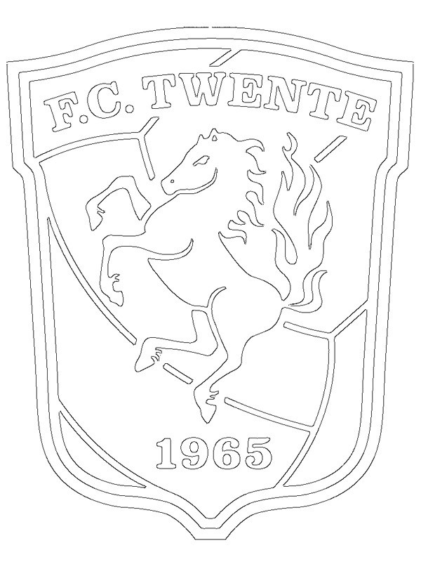 FC Twente Colouring page