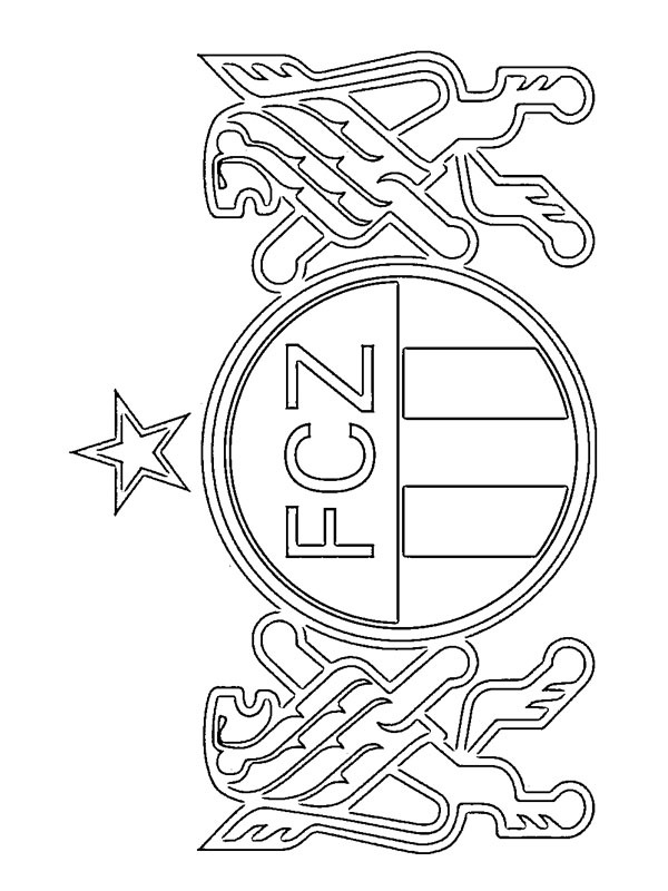 FC Zurich Colouring page