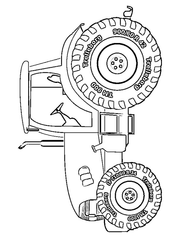 Fendt Tractor Colouring page
