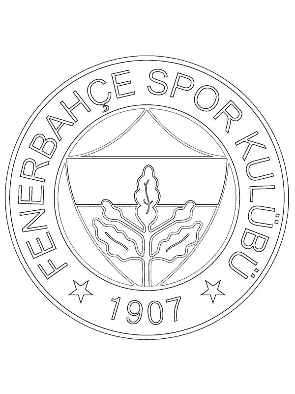 Fenerbah&ccedil;e Colouring page