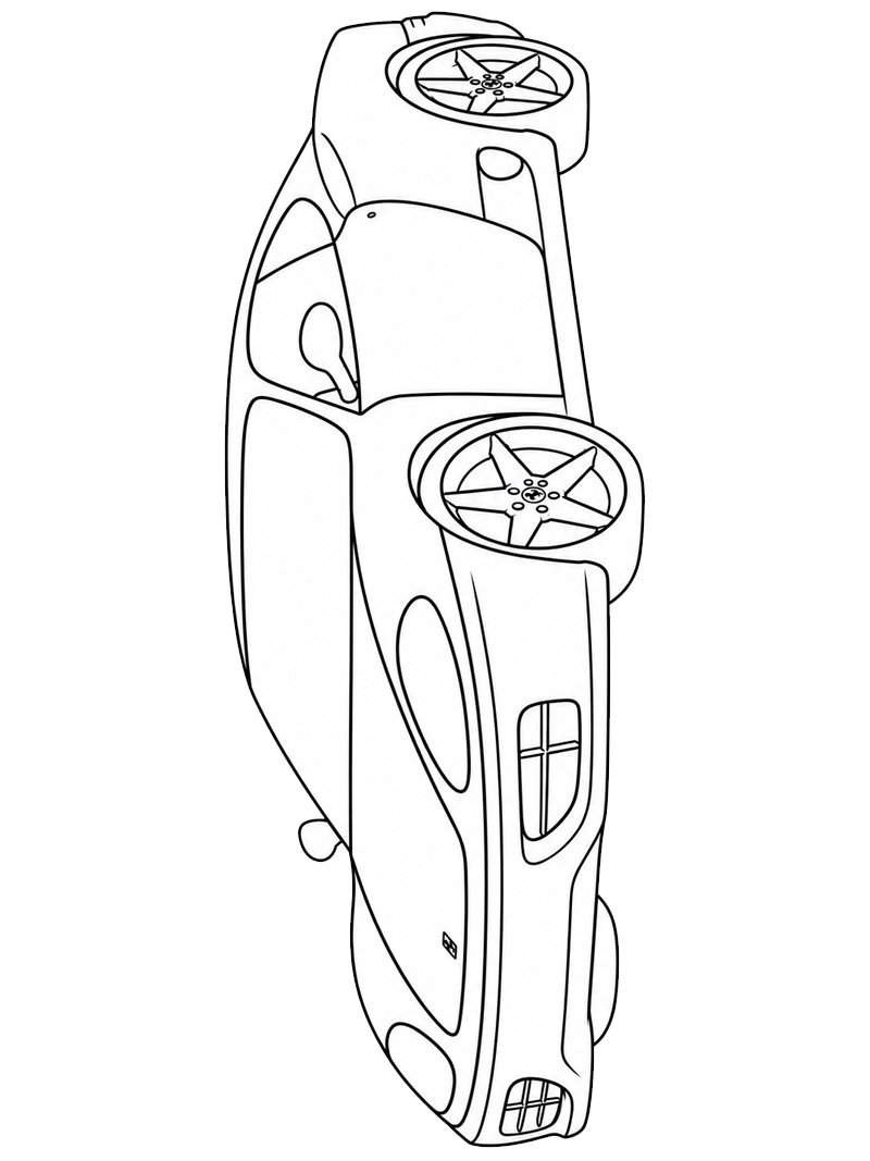 Ferrari 360 Modena Colouring page