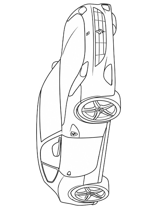 Ferrari FF Colouring page