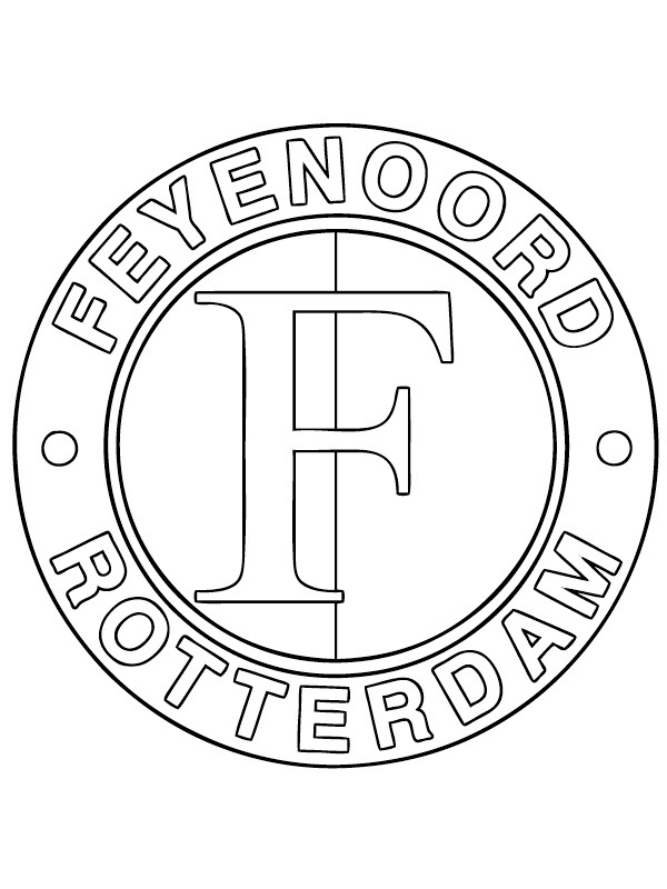 Feyenoord Rotterdam Colouring page