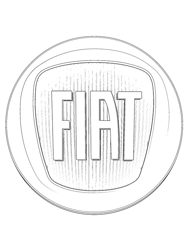 Fiat Logo Colouring page