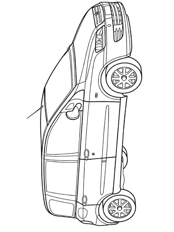 Fiat Multipla Colouring page