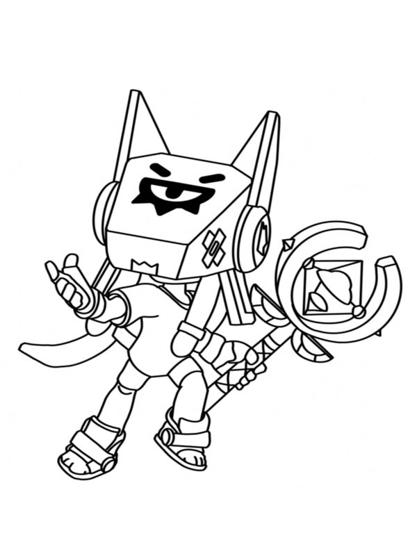 Finx Brawl Stars Colouring page