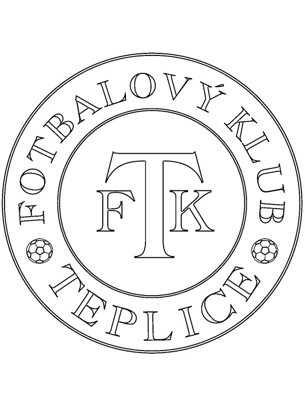 FK Teplice Colouring page