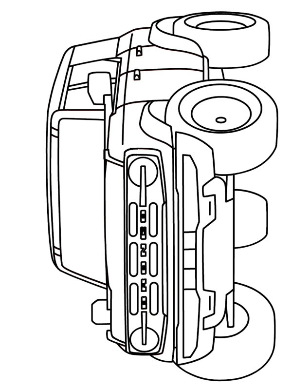 Ford Bronco Colouring page