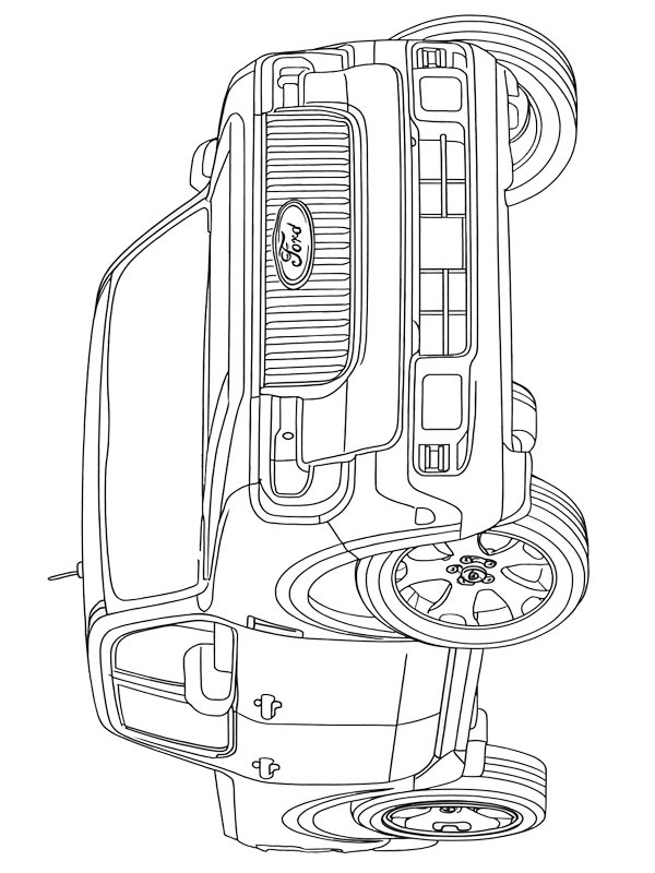 Ford Maverick (2025) Colouring page