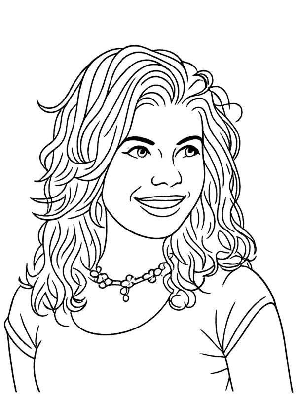 Photomodel Colouring page