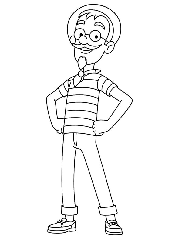 Francois Turbot Colouring page