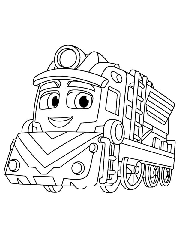 Freight Nate (Mighty Express) Colouring page Freight Nate (Mighty Express) Colouring page