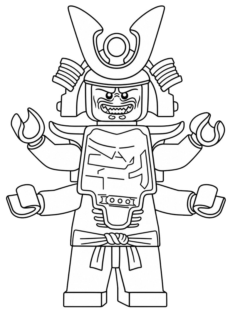 Garmadon (Ninjago) Colouring page
