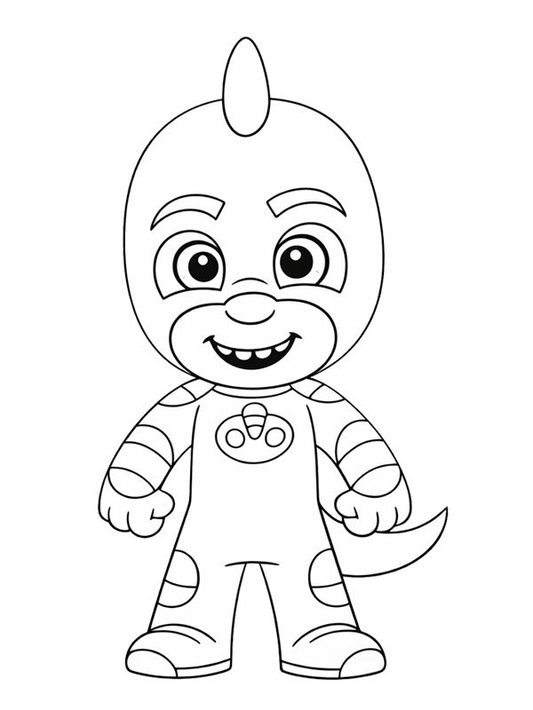 Gekko (PJ Masks) Colouring page