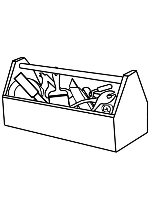 tool box Colouring page