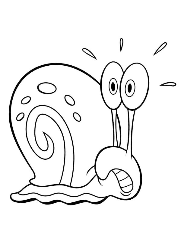 Gary the Snail Colouring page