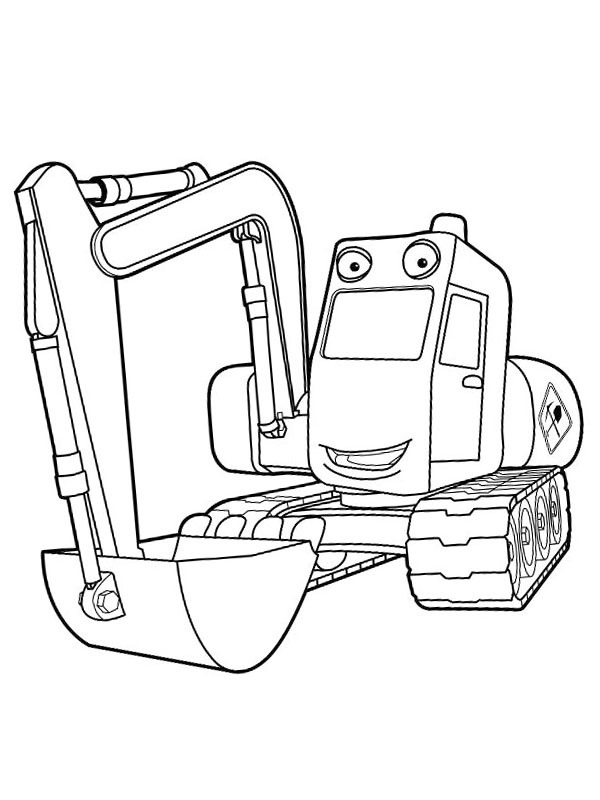 Gripper Excavator Colouring page