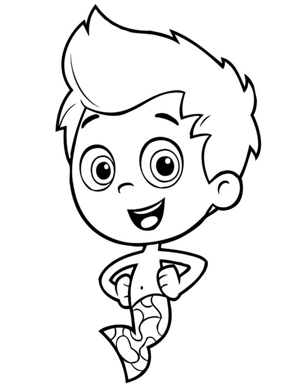 Gil Bubble Guppies Colouring page