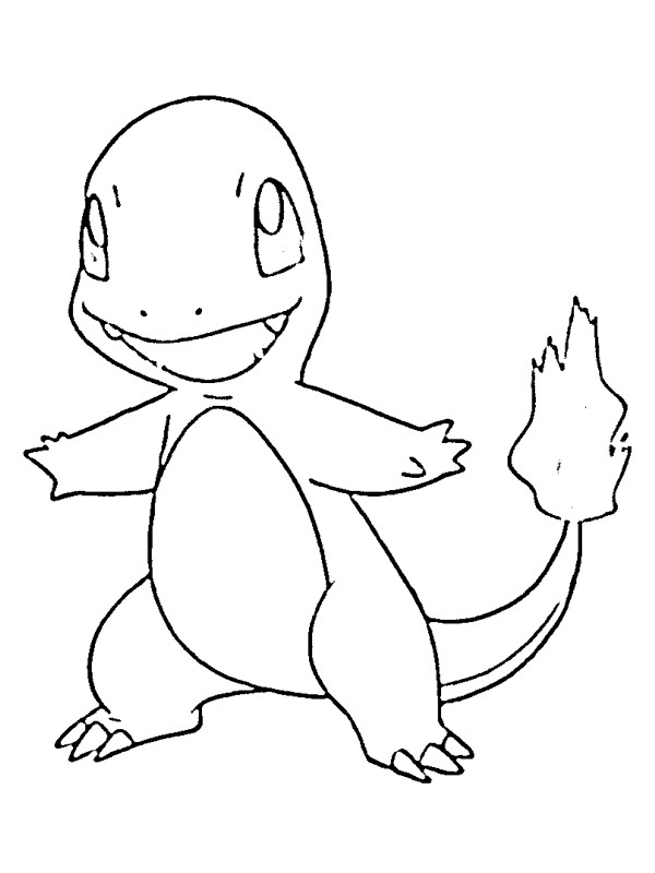 Charmander Colouring page