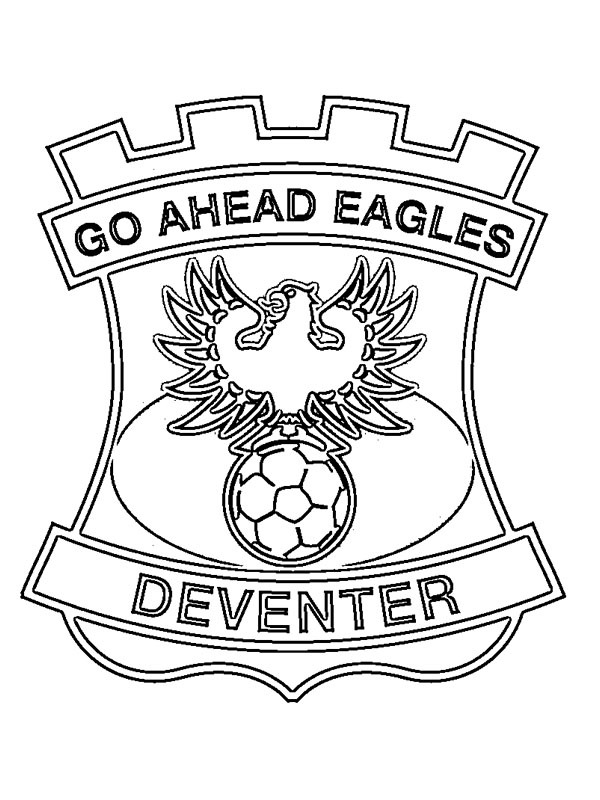 Go Ahead Eagles Colouring page