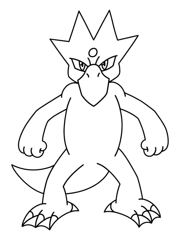 Golduck (Pok&eacute;mon) Colouring page