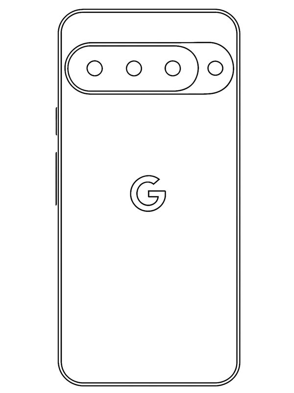 Google Pixel 10 Colouring page