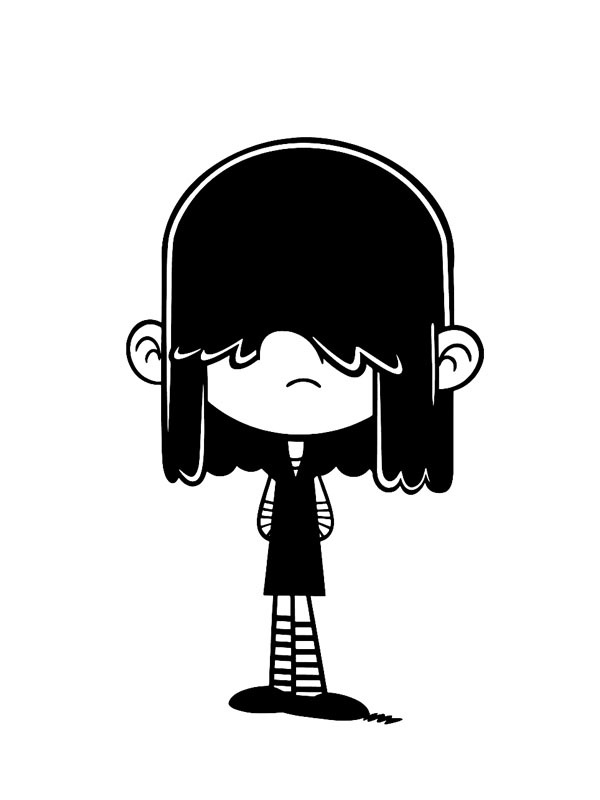 Lucy Loud Colouring page
