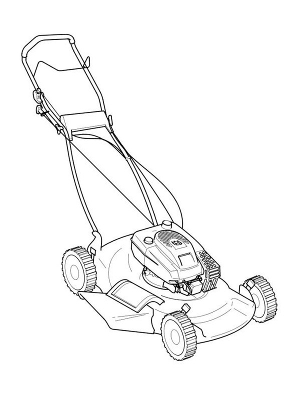 Lawn mower Colouring page