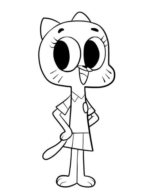 Gumball Colouring page