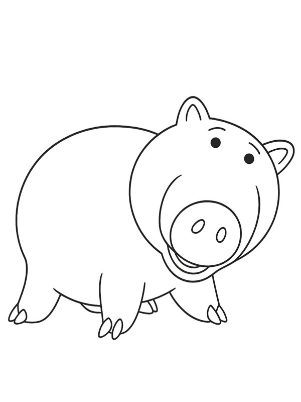 Hamm (Toy Story) Colouring page