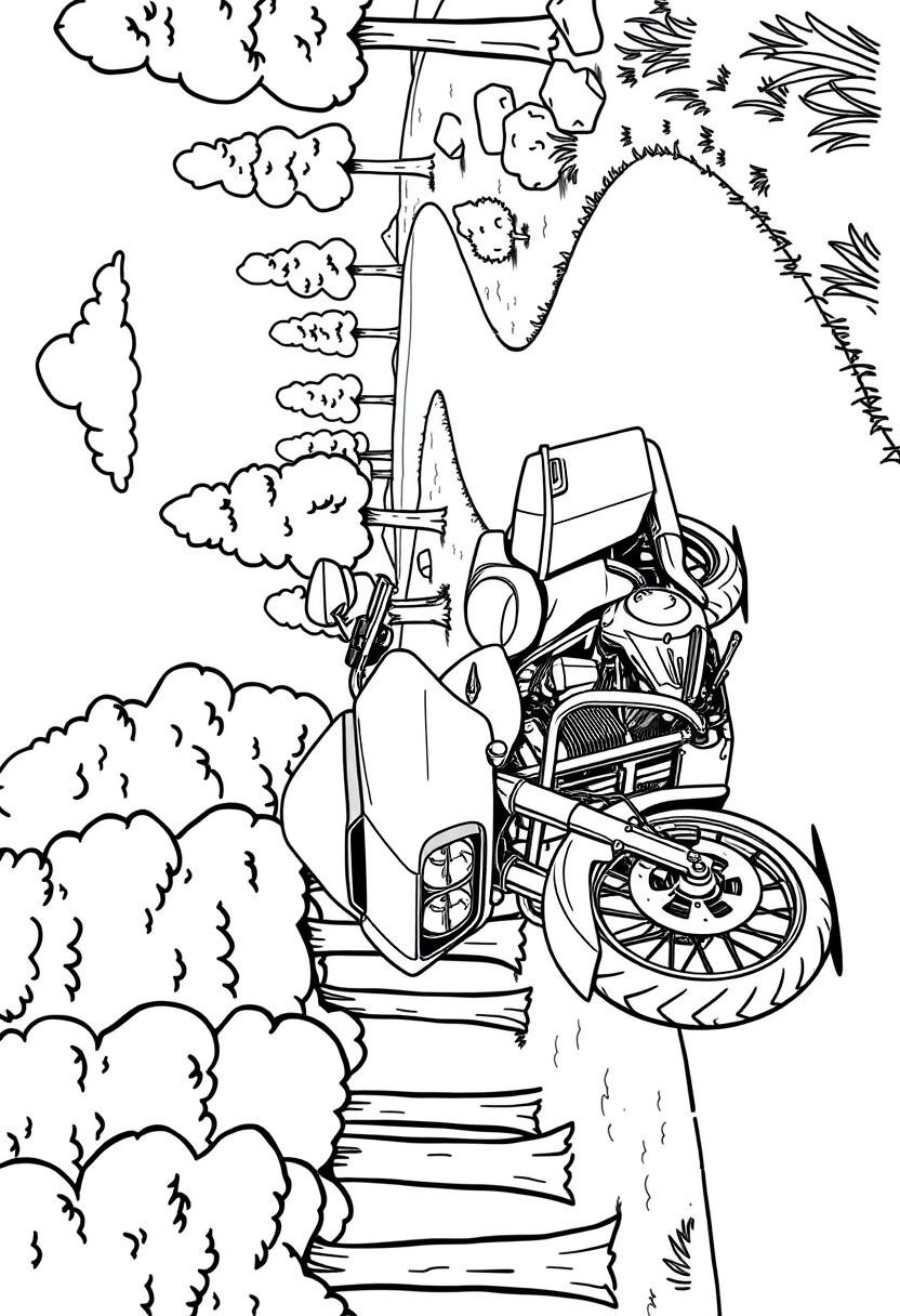 Harley-Davidson CVO Road Glide Colouring page