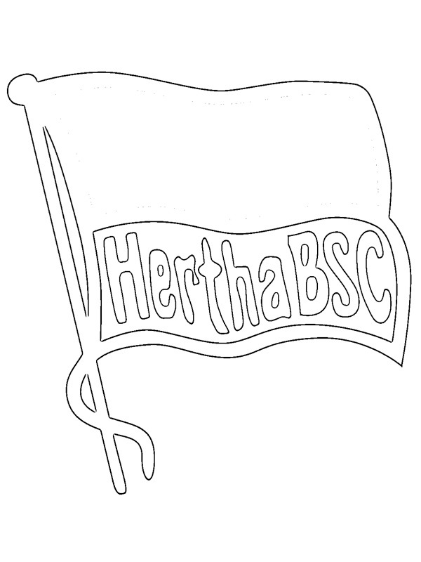 Hertha BSC Colouring page