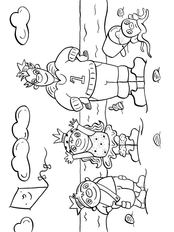 The castle Colouring page