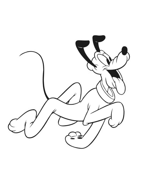 Pluto Colouring page