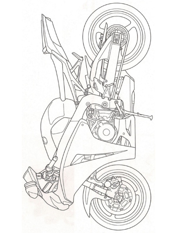 Honda CBR1000RR Colouring page